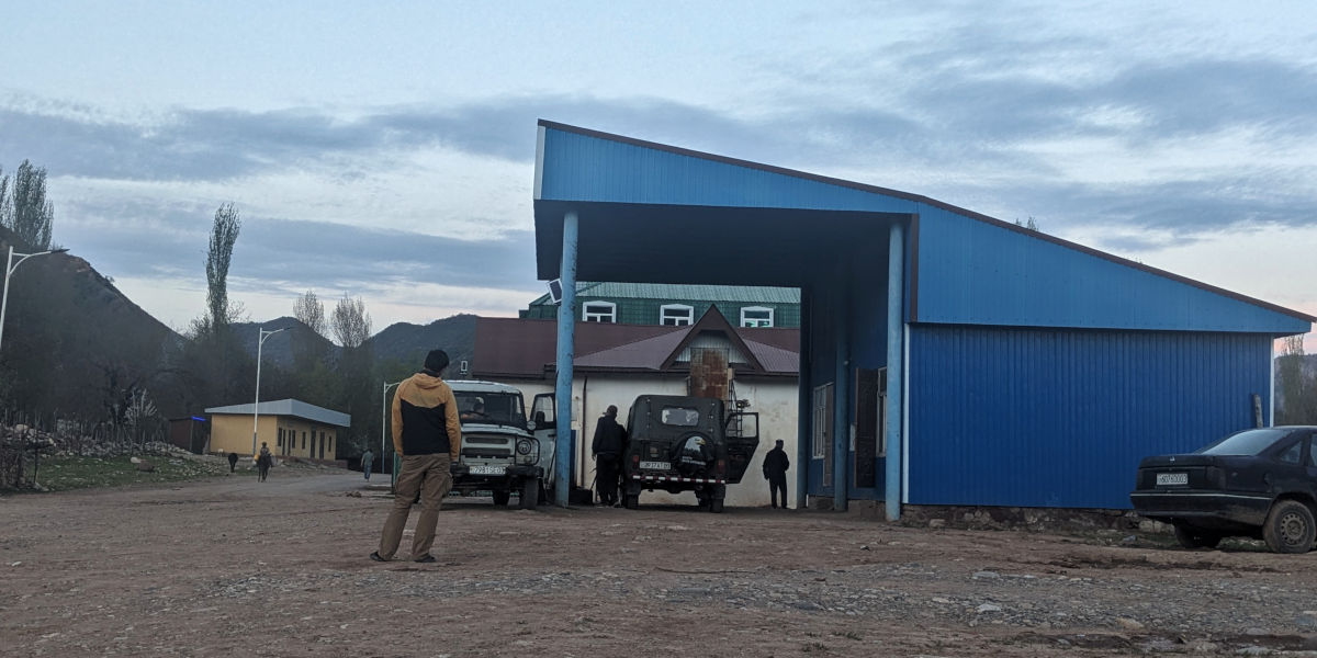 Primitive gas station in the village of Sari Khosor