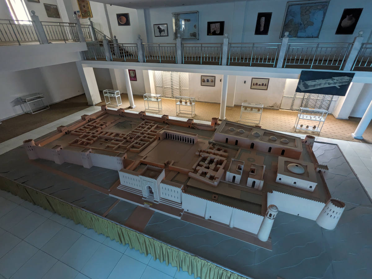 Scale model of the Khulbuk Palace inside the Hulbuk Museum
