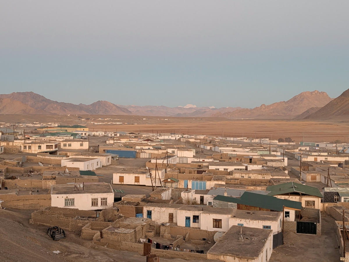 View over Murghob Village in the Pamir Mountains