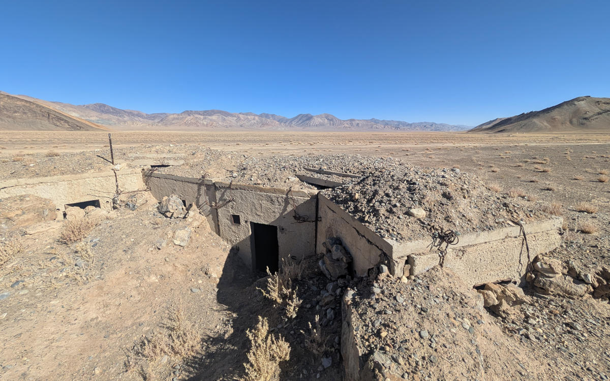 Abandoned bunker in the middle of the desert near Rangkul in Murghob District