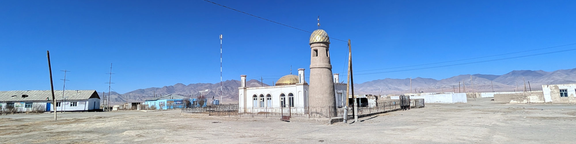 Mosque in the center of Rangkul village in the eastern Pamirs
