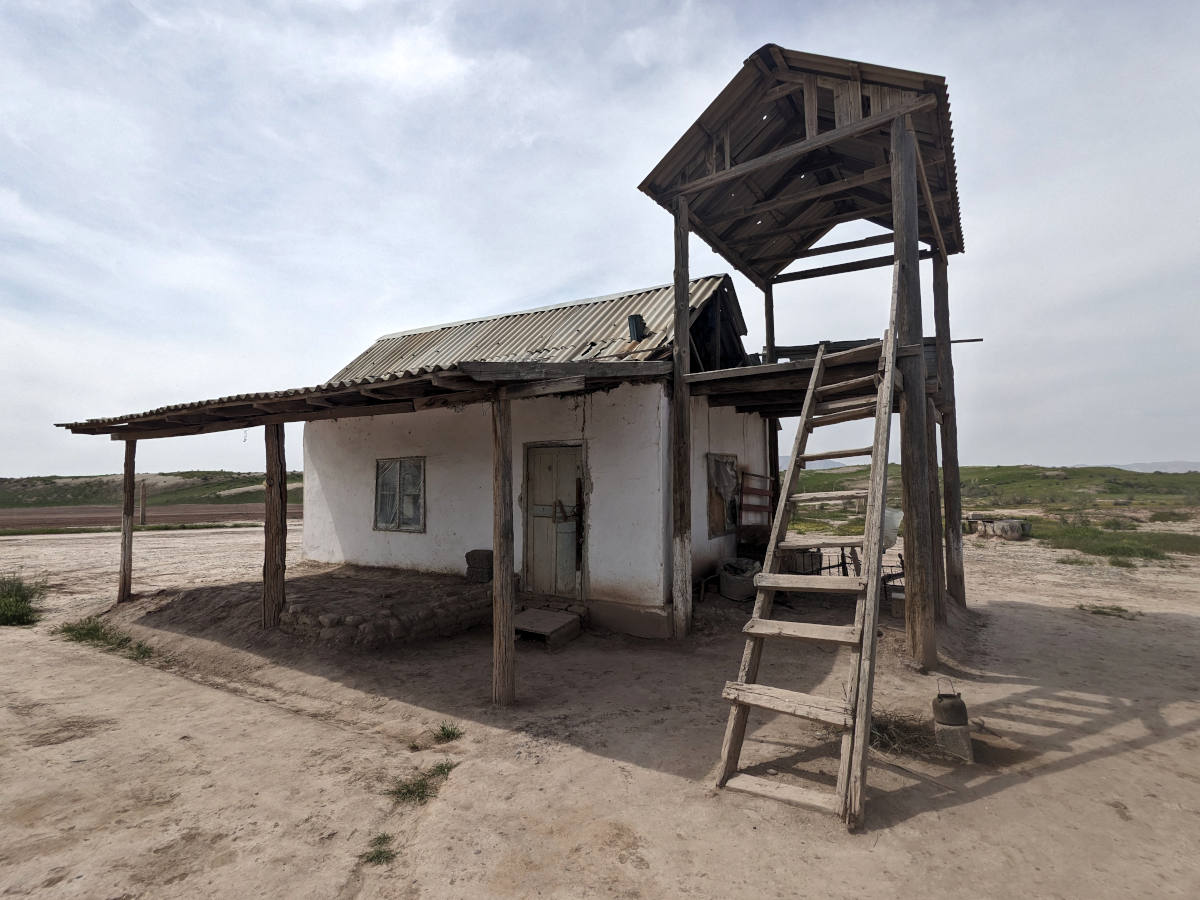 Abandoned house in Beshai Palangon Nature Reserve in Khatlon Region