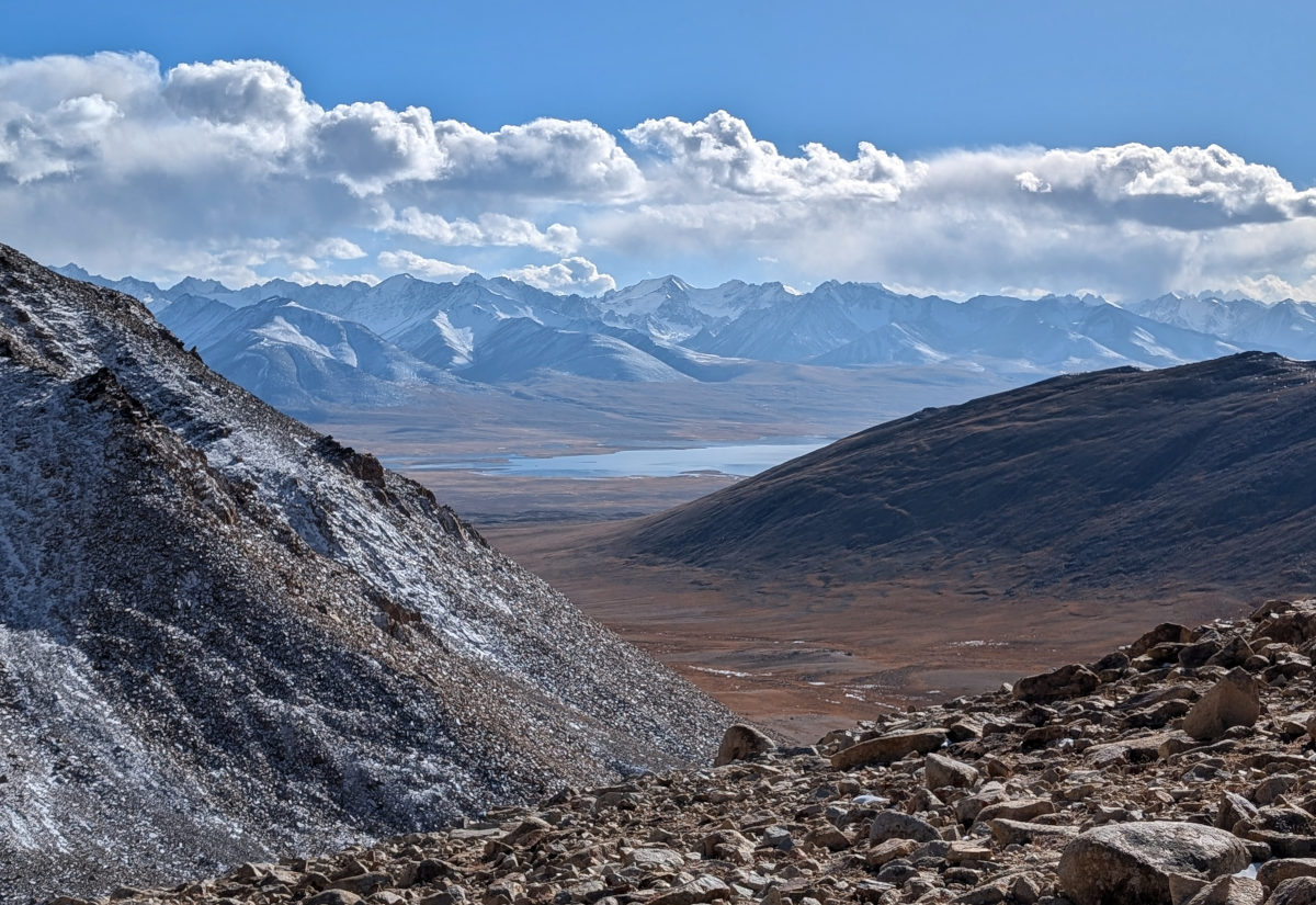 Zorkul seen in the distance from the top of the Bel Airyk pass